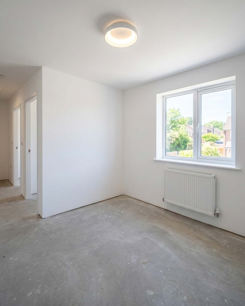 Raum vor der Renovierung – alter Boden